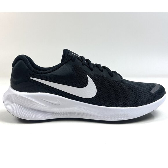 Nike Revolution 7 Mens Black White Shoes Sneakers Running Athletic FB2207-001 - Picture 1 of 14